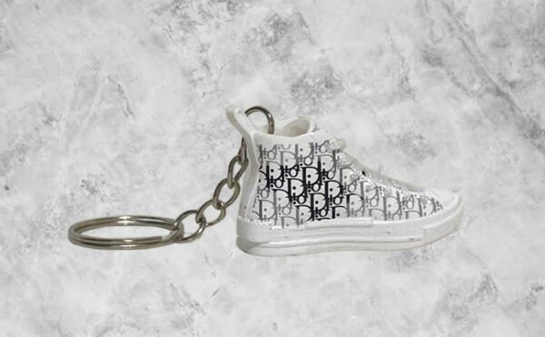 Dior White Keyring