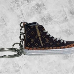 Louis Vuitton Brown & White Keyring