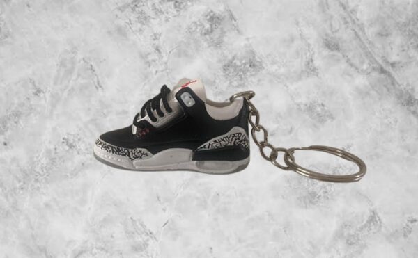 Nike Black Cement Keyring