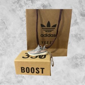 Set of Yeezy Sply 350 Orange & Grey Keyring